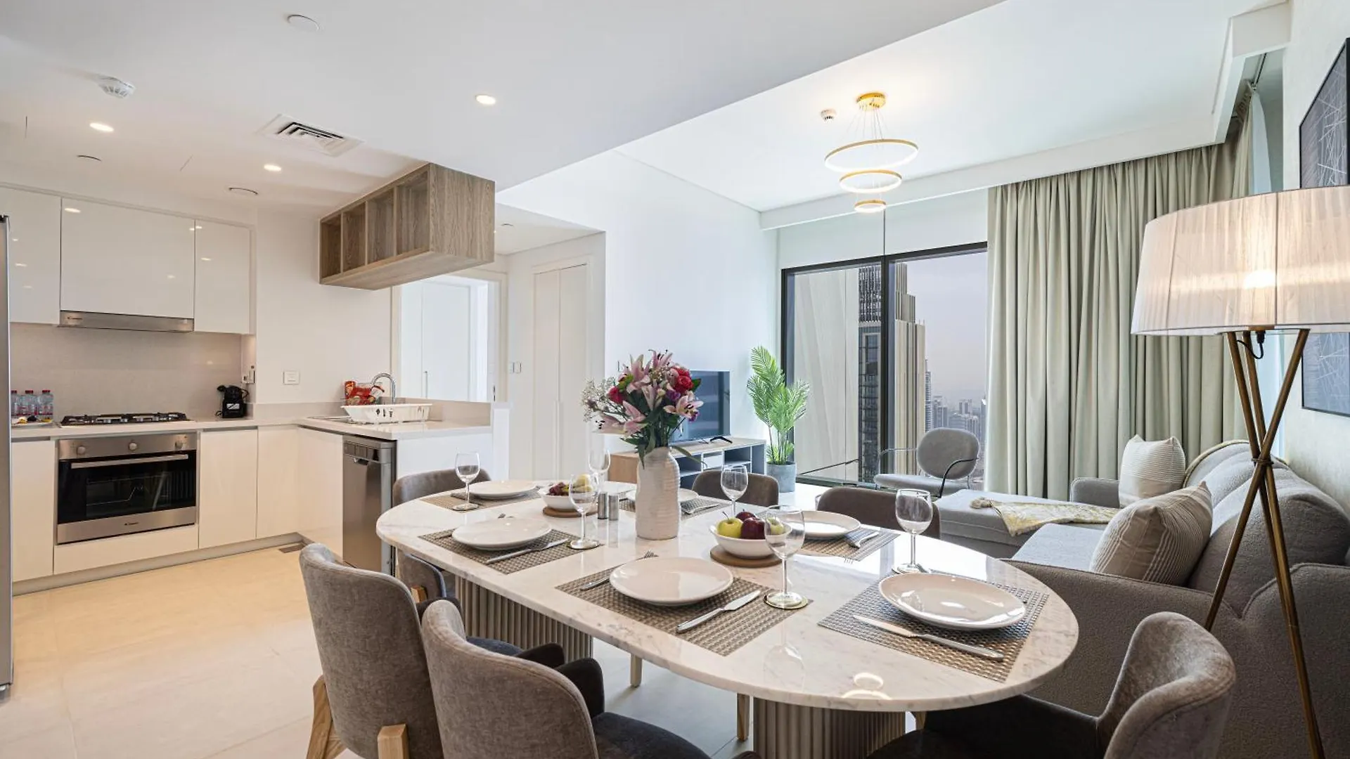 55Th High Floor - 2 Bedroom Apartment With Full Burj Khalifa & Fountain View, Close To Dubail Mall - Downtown Dubai By Stayfinity Max 8 Guests